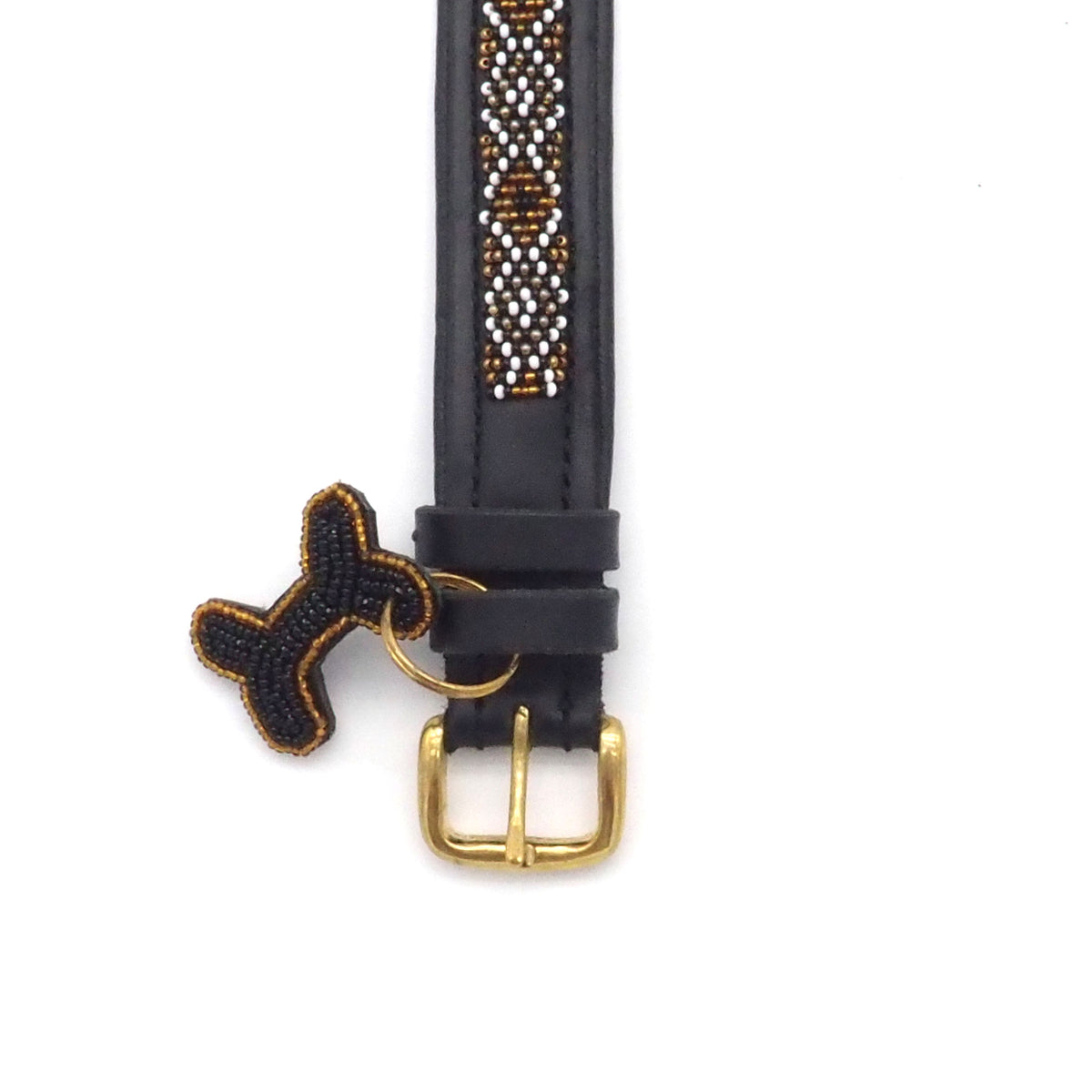 Hunde Halsband Leder Black Ashanti Origins Luxury