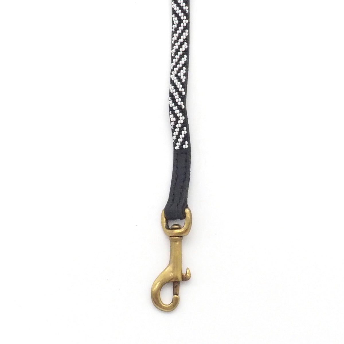 Hunde Leine Leder Black Zebra