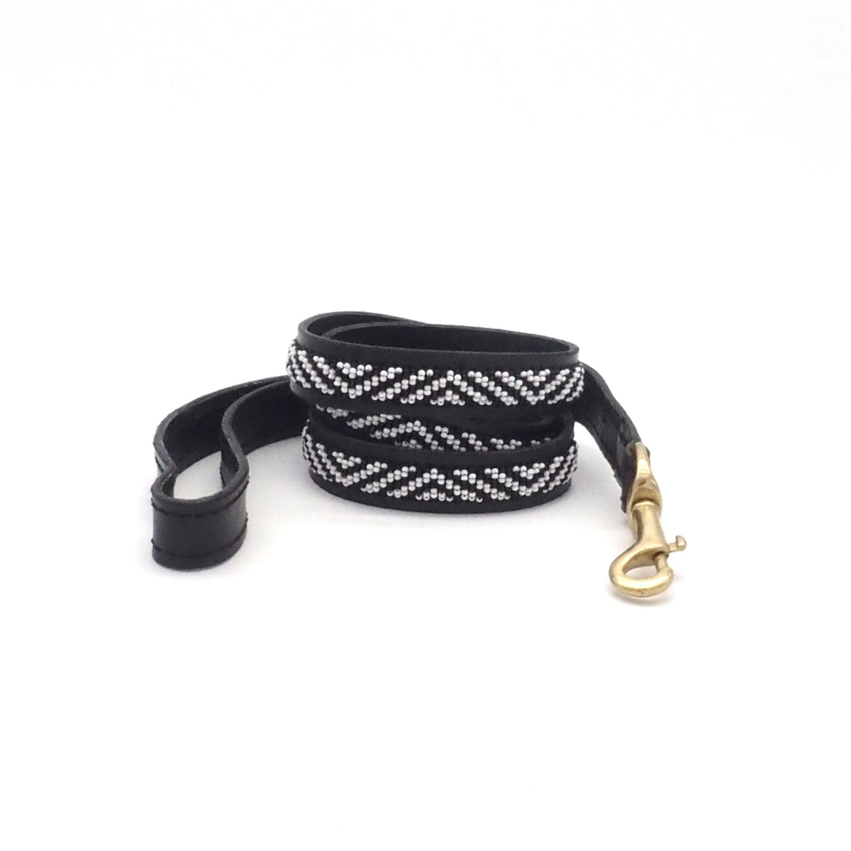 Hunde Leine Leder Black Zebra